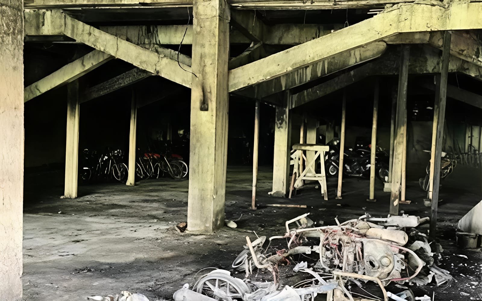 Geger Pagi Hari! Kebakaran Parkiran Motor di Jantung Kota Bogor