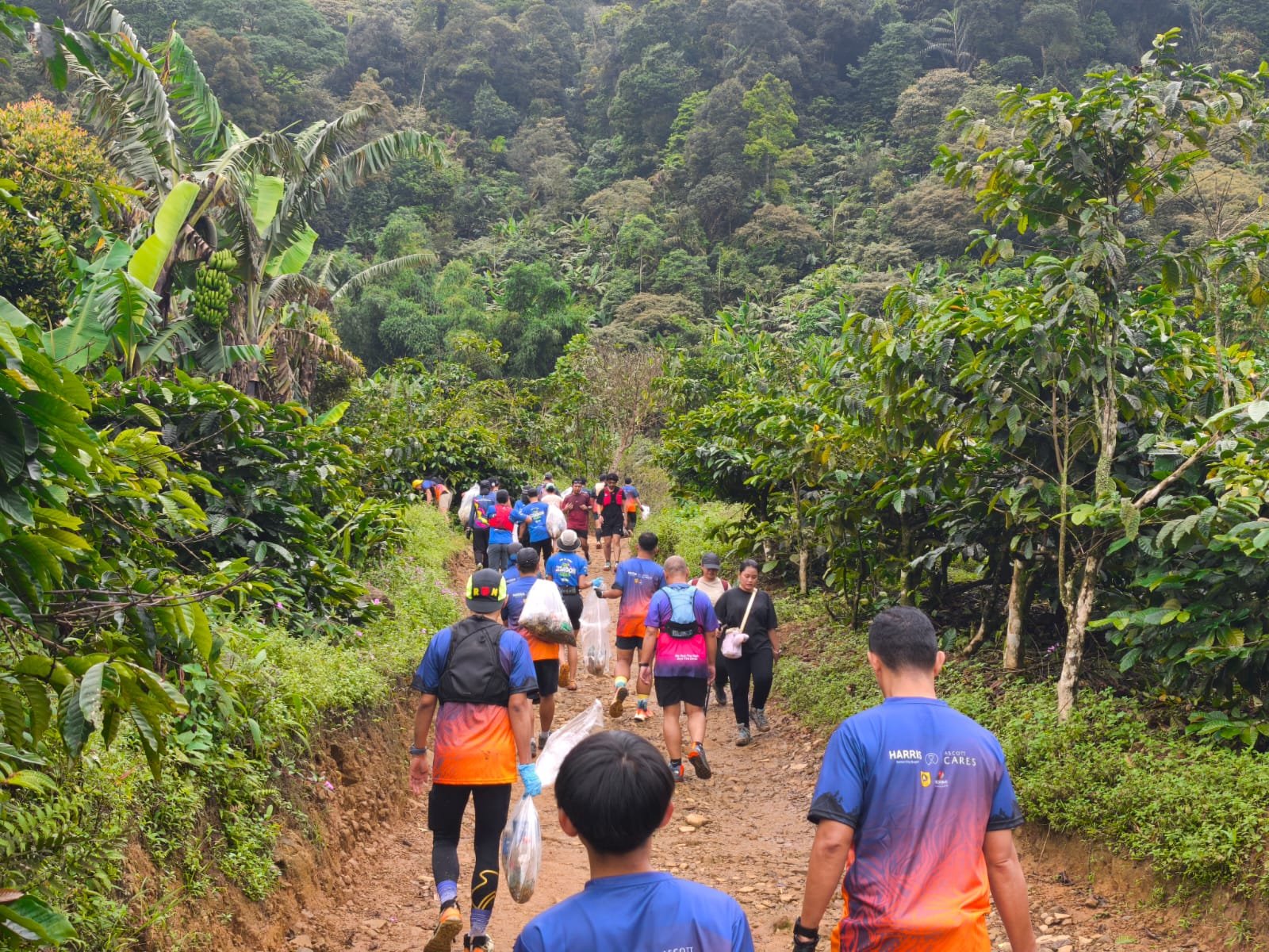 Lari Sambil Pungut Sampah, Aksi Run & Clean Bukit Cisadon di Sentul
