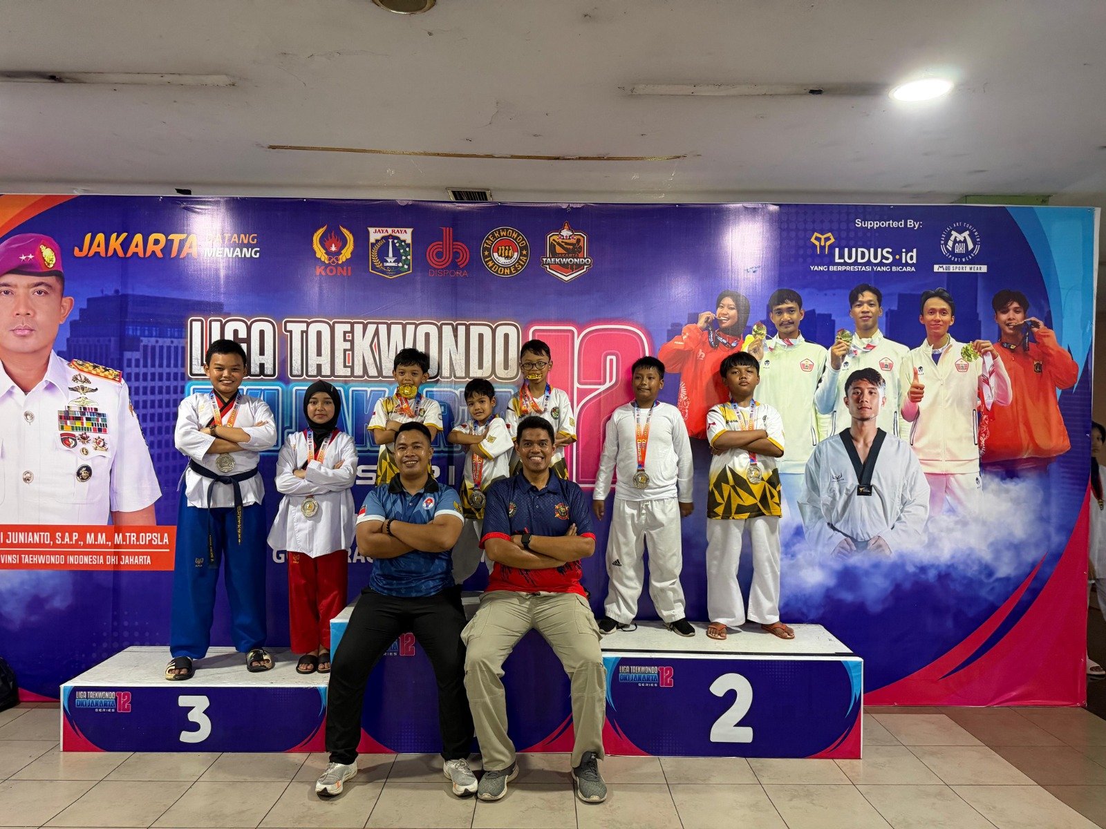 Atlet Muda Dojang Aselih Nanggala Club Borong 2 Emas di Liga Taekwondo DKI Jakarta Series 12