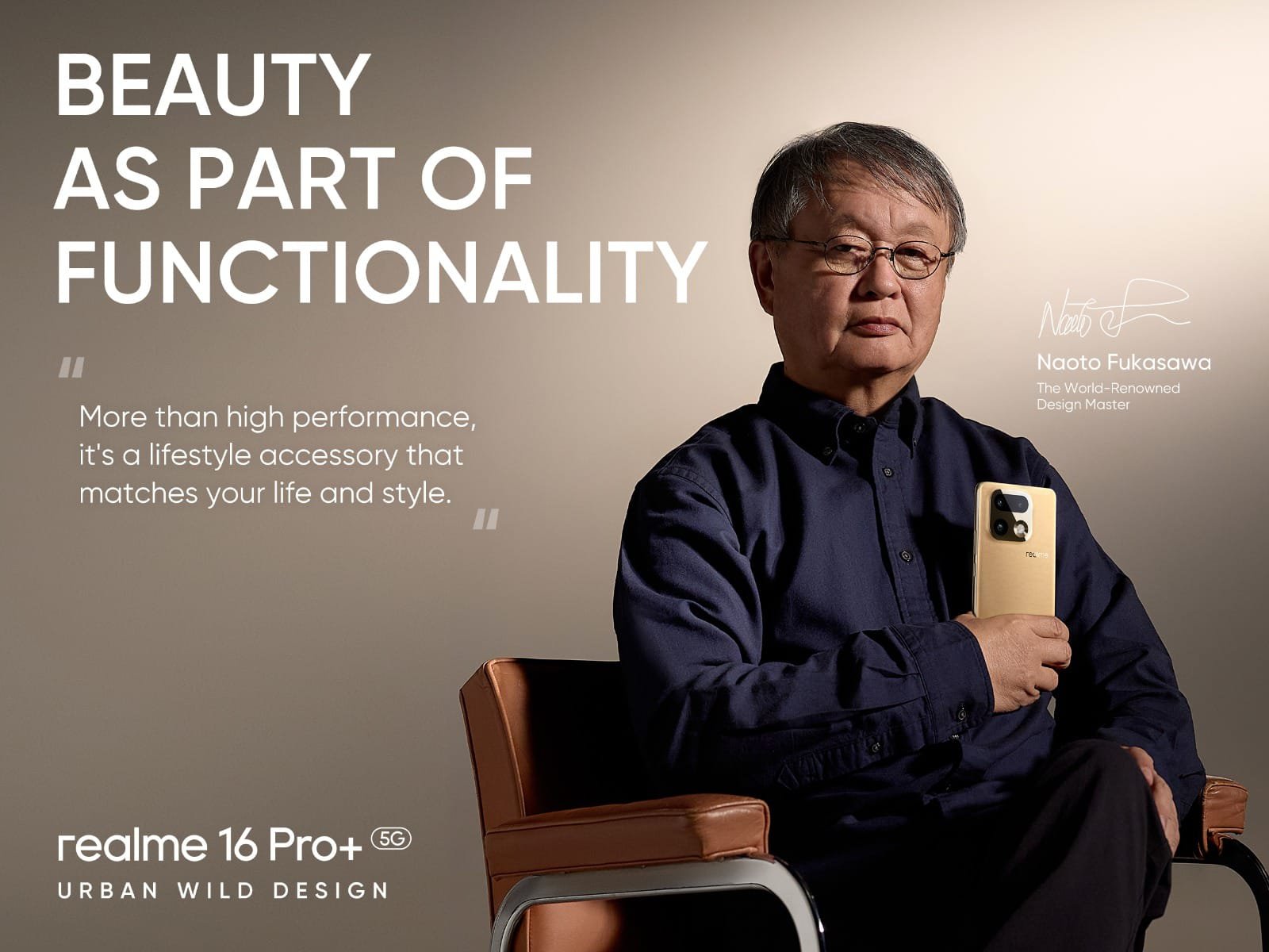 realme 16 Pro Series 5G Urban Wild Design, Kolaborasi Naoto Fukasawa