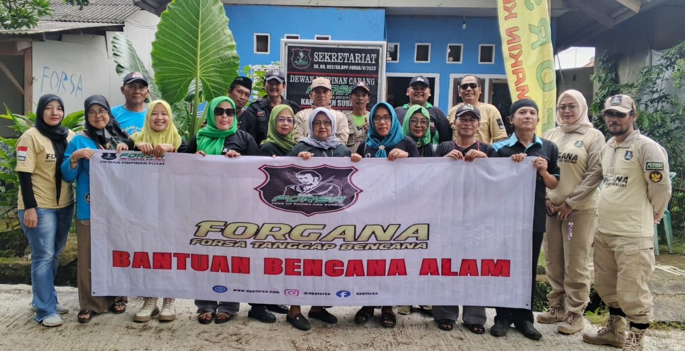 Relawan FORGANA Turun Langsung Bantu Korban Banjir di Subang