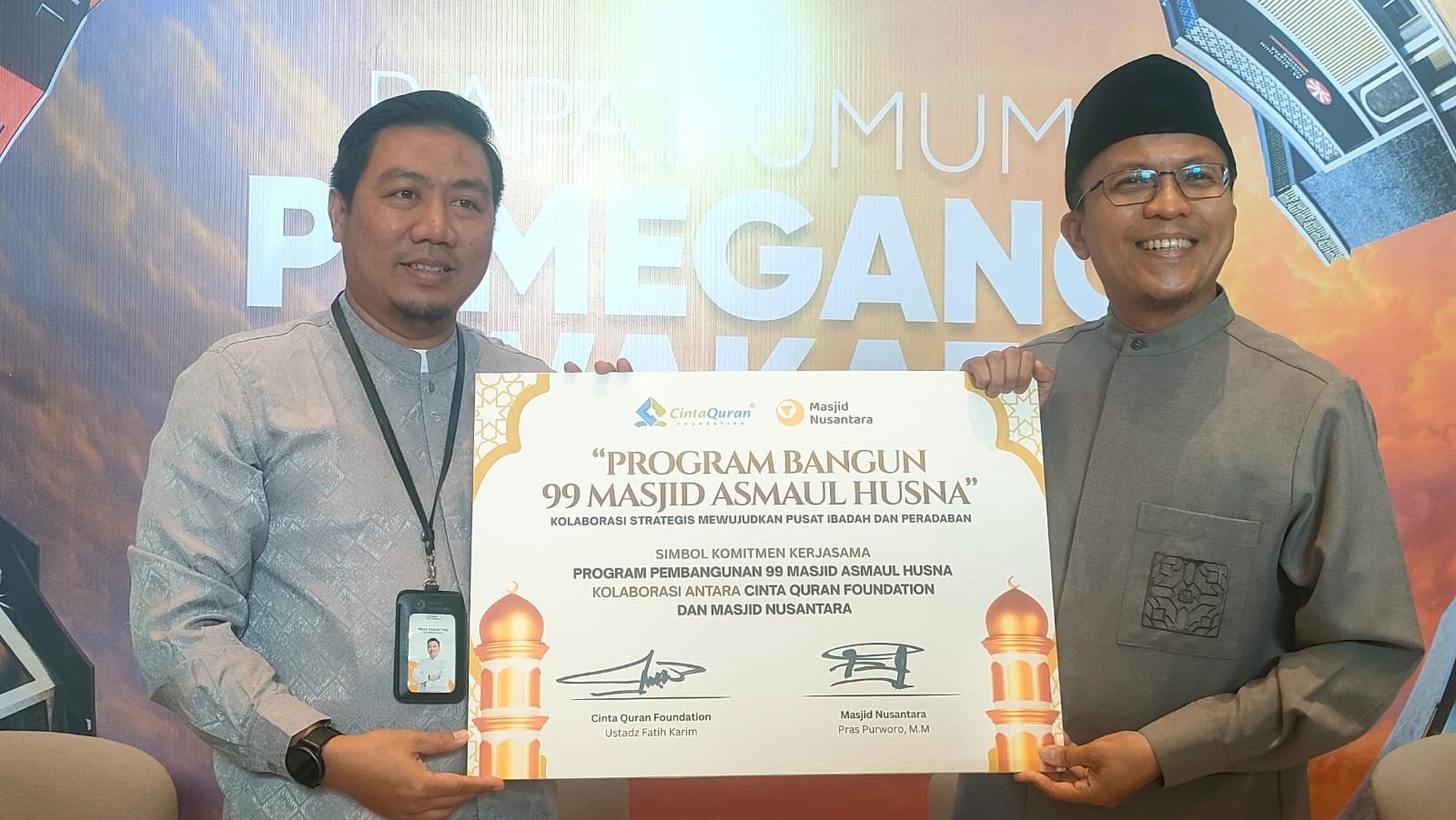 Cinta Quran Foundation Perkuat Gerakan Wakaf Lewat Program 99 Masjid Asmaul Husna