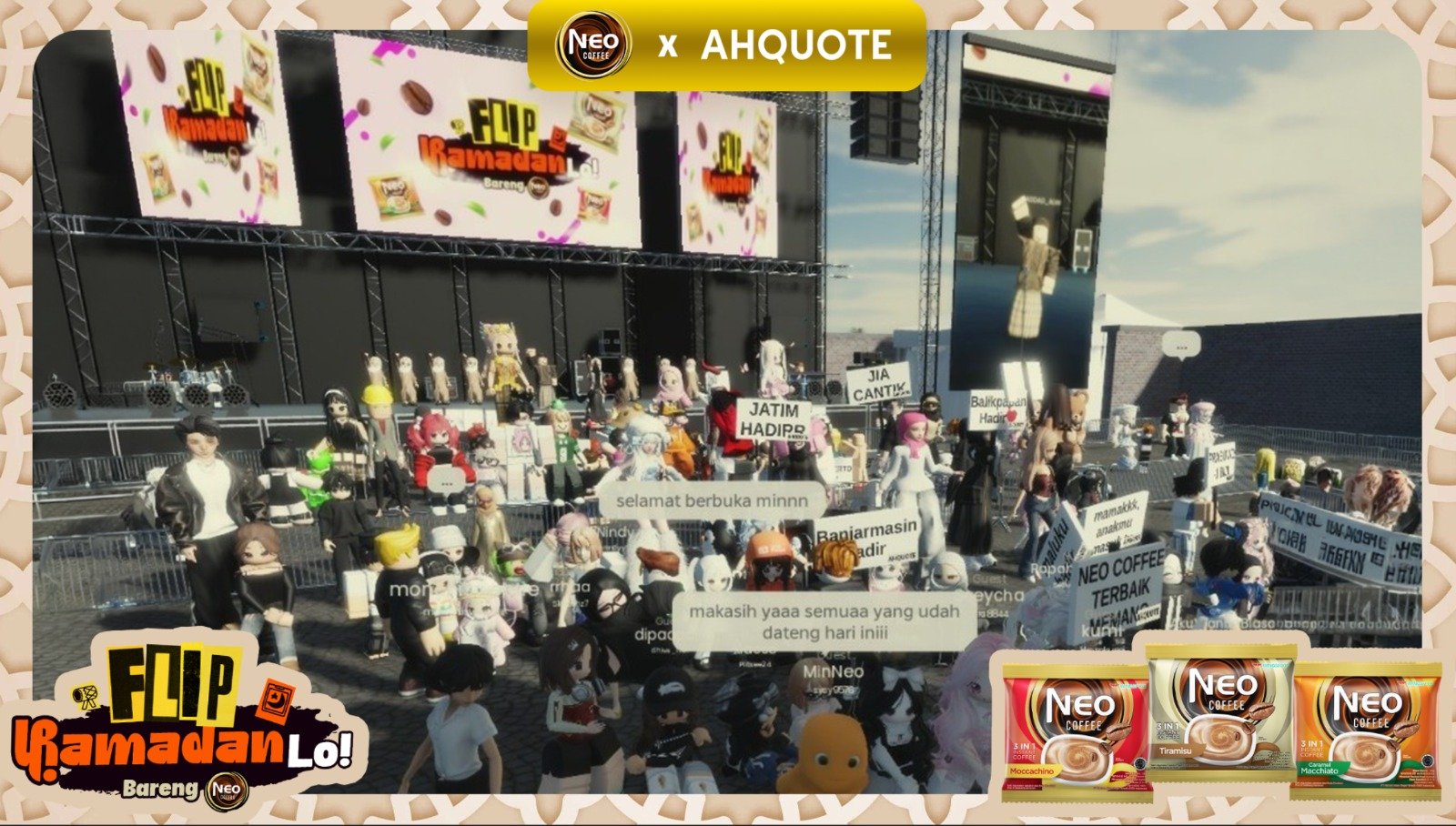 Ustadz Masuk Roblox, Neo Coffee Hadirkan Kajian Ramadan Virtual untuk Gen Z