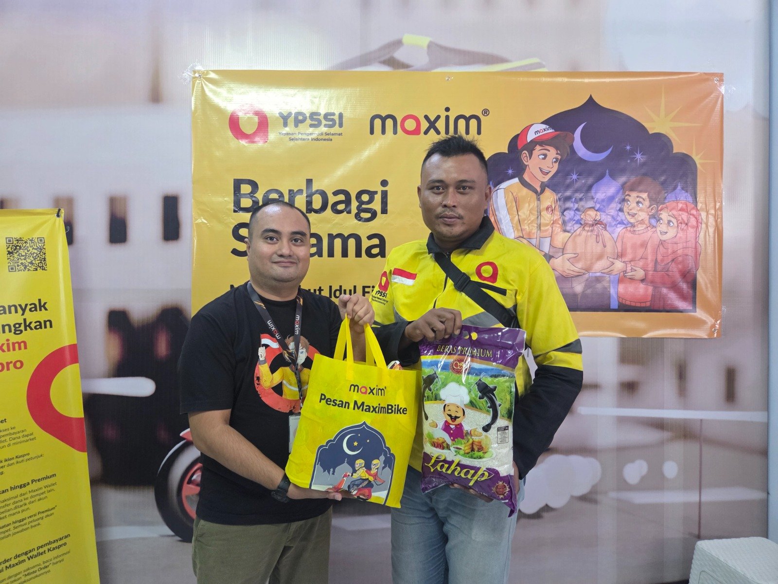 Dukung Mitra, Maxim Gorontalo Hadirkan Sembako dan BHR