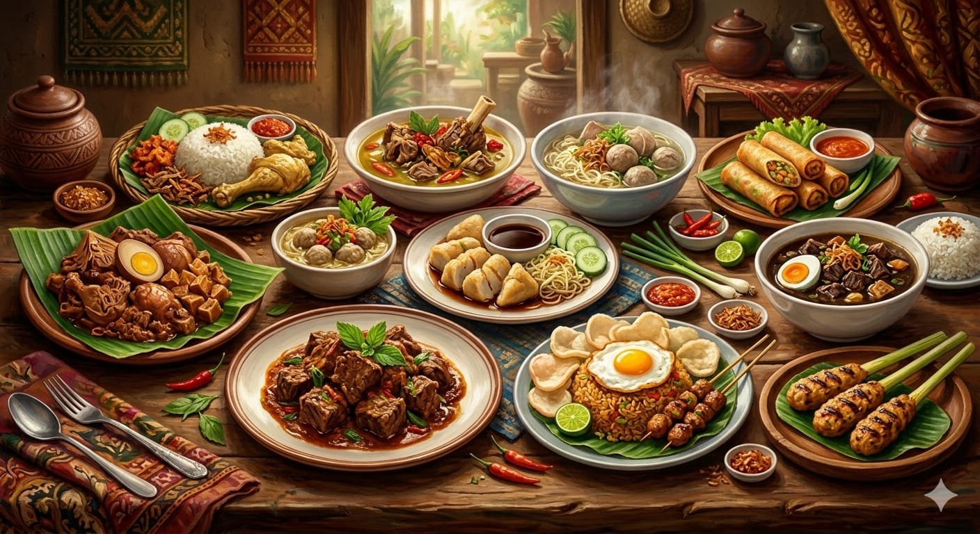 Dari Rendang hingga Sate Lilit, Ini Surga Kuliner Nusantara