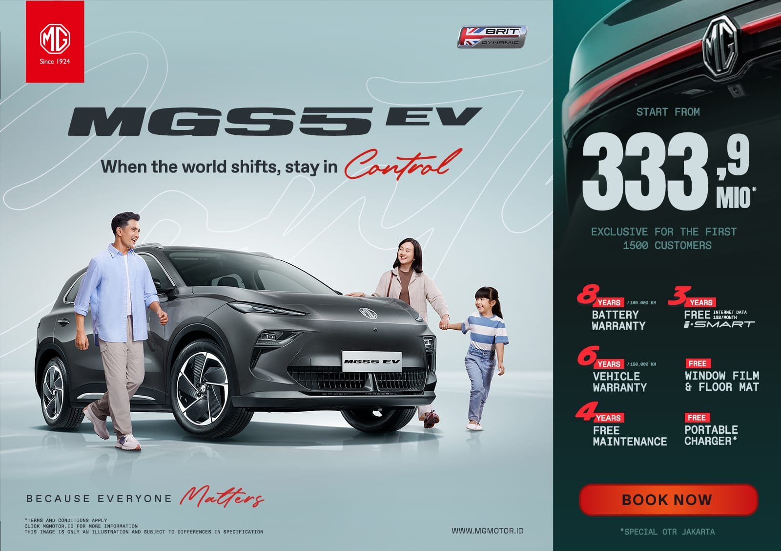 Promo Mobil Listrik MG April 2026, Test Drive MGS5 EV di Grand Indonesia