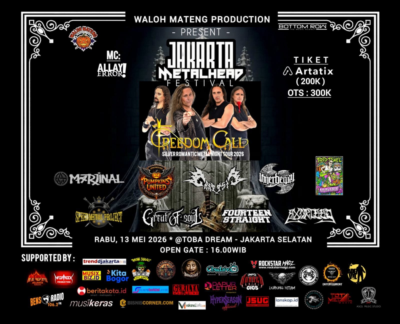 Jakarta Bersiap! Freedom Call Hadirkan Euforia Happy Power Metal