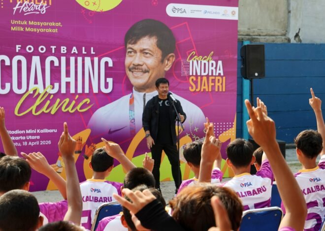 PSA Luncurkan Project Hearts di Kalibaru, Gandeng Indra Sjafri Latih Anak Muda