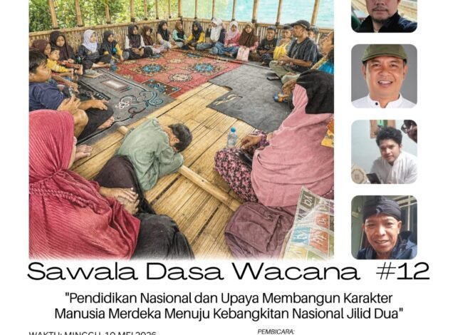 Tak Sekadar Diskusi! Sawala Dasa Wacana #12 Bahas Masa Depan Pendidikan dan Krisis Karakter Bangsa