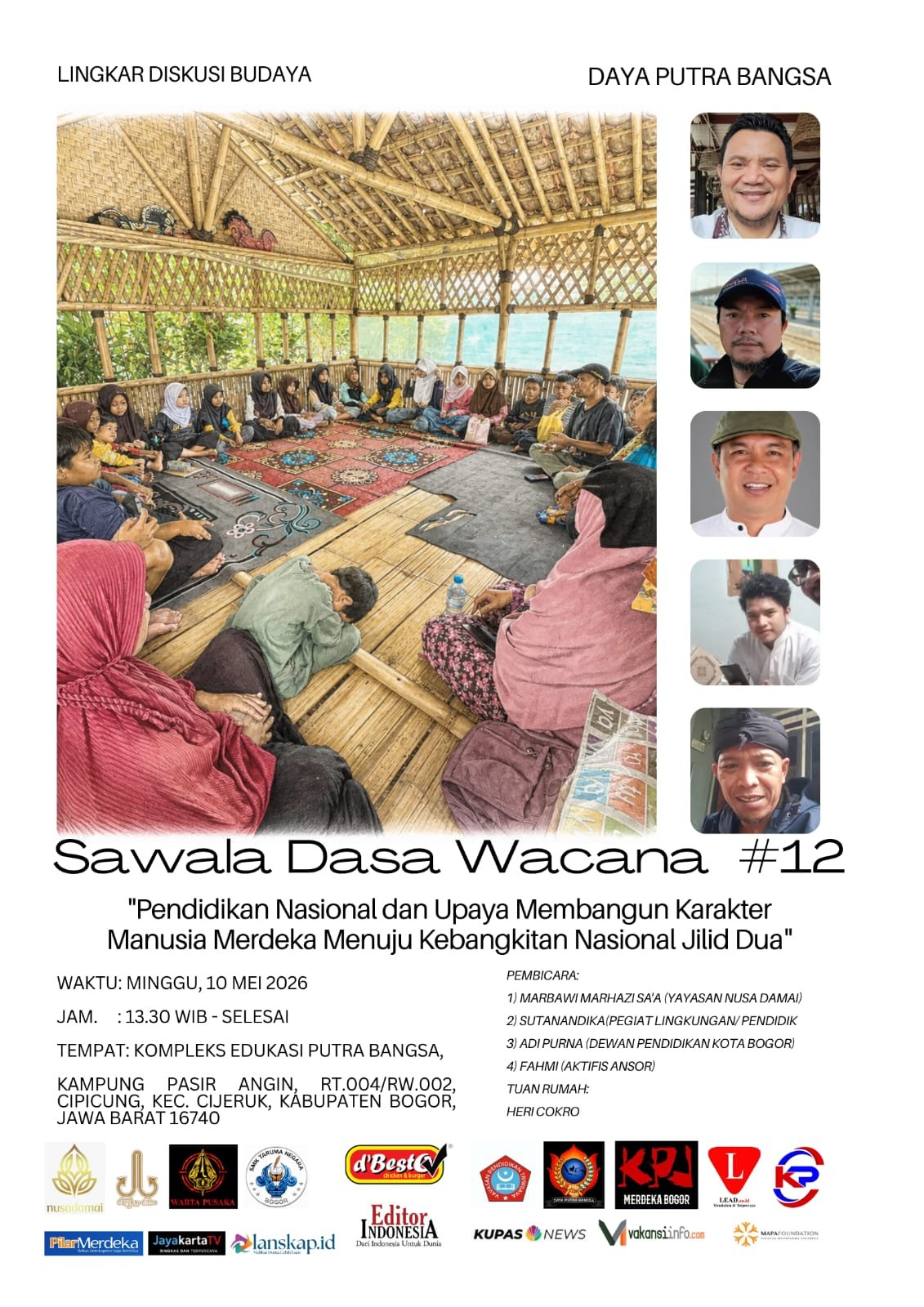 Tak Sekadar Diskusi! Sawala Dasa Wacana #12 Bahas Masa Depan Pendidikan dan Krisis Karakter Bangsa