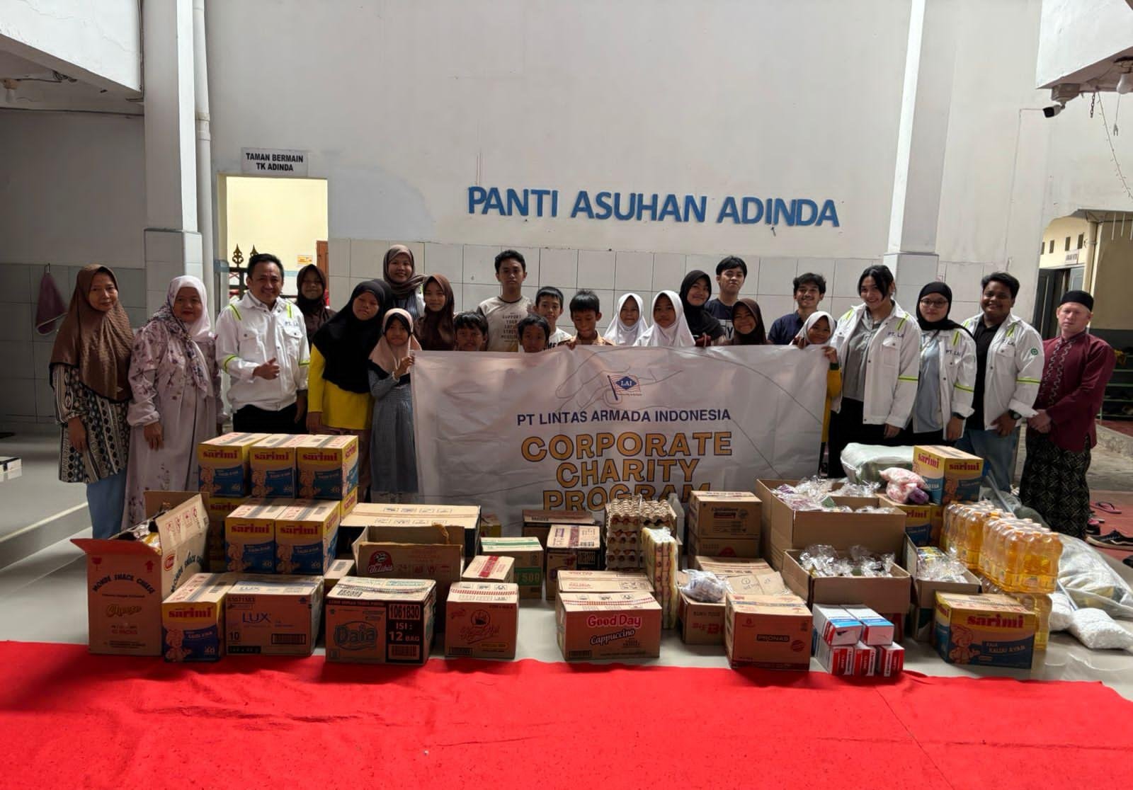 PT Lintas Armada Indonesia Berbagi Bantuan untuk Panti Sosial di Jakarta