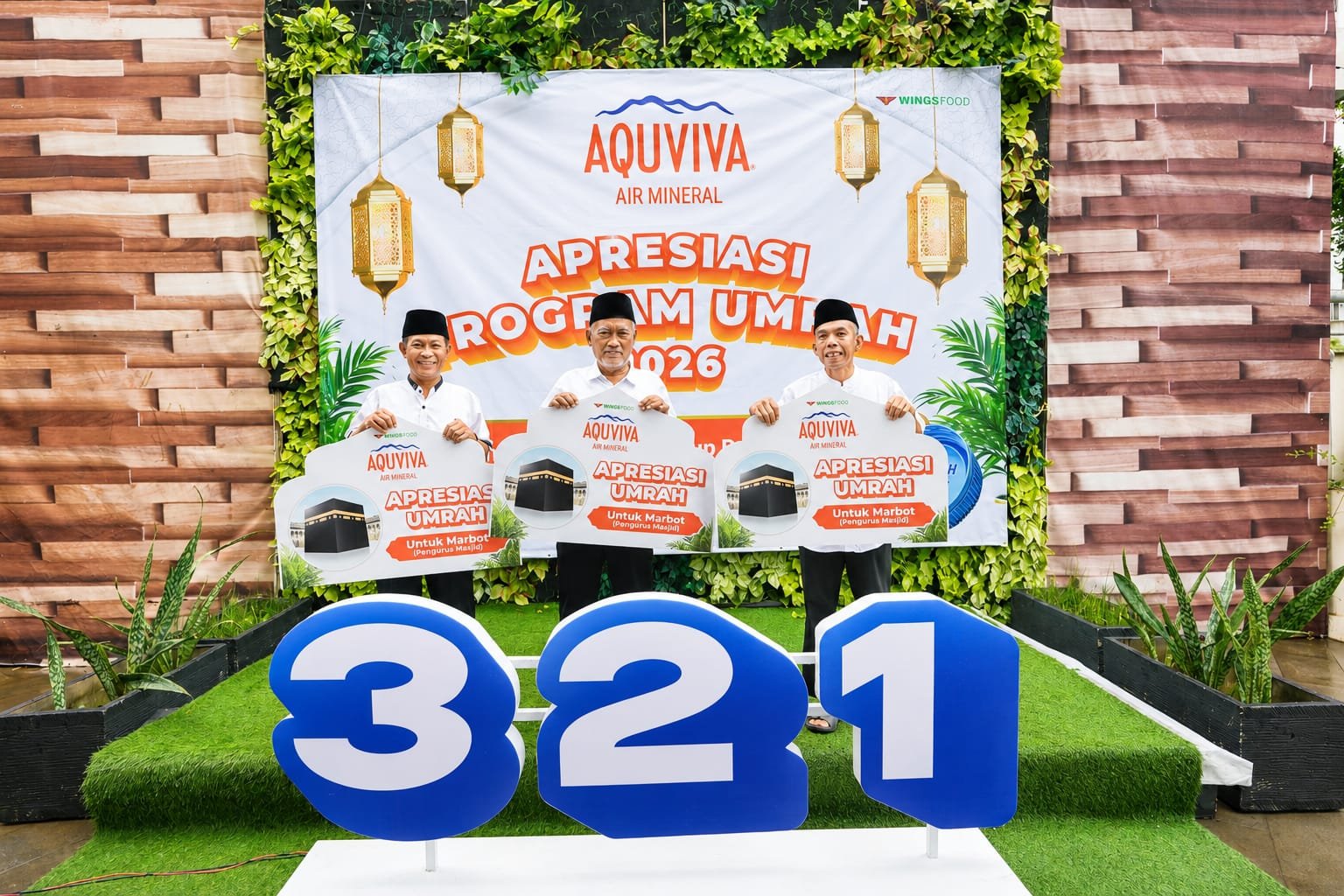 Lewat Kampanye 3-2-1, AQUVIVA Ajak Marbot dan Konsumen Menunaikan Ibadah Umrah