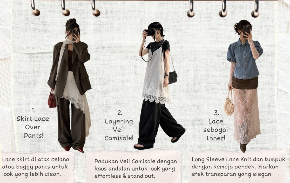Lace Is Back! Tren Fashion Berenda Kembali Digemari Gen Z di 2026