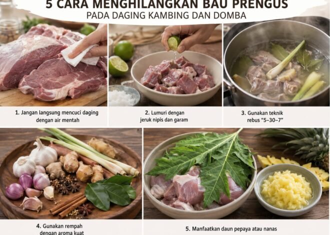 Rahasia Daging Kambing Bebas Bau Prengus, Cukup Pakai 5 Cara Sederhana Ini