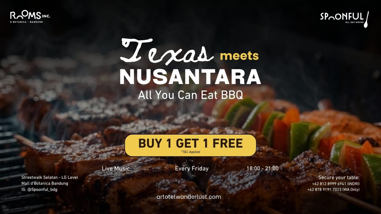 Spoonful Bandung Hadirkan Promo AYCE BBQ dengan Konsep Texas Meets Nusantara
