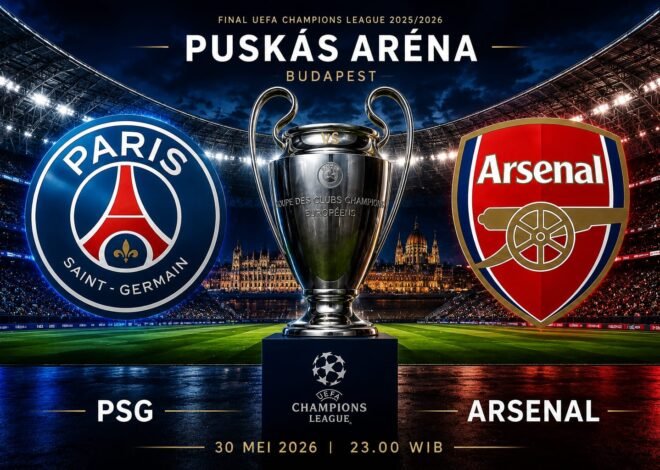 Arsenal Kejar Sejarah, PSG Incar Gelar Beruntun di Final Liga Champions