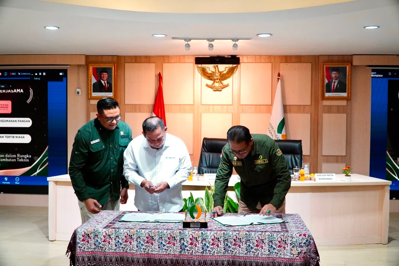 Bapanas-Kemendag Teken Kerja Sama, Keamanan Pangan Indonesia Makin Diperkuat