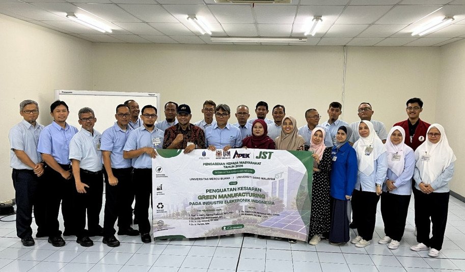 UMB Perkuat Kolaborasi Internasional Lewat Workshop Green Manufacturing di Industri Elektronik