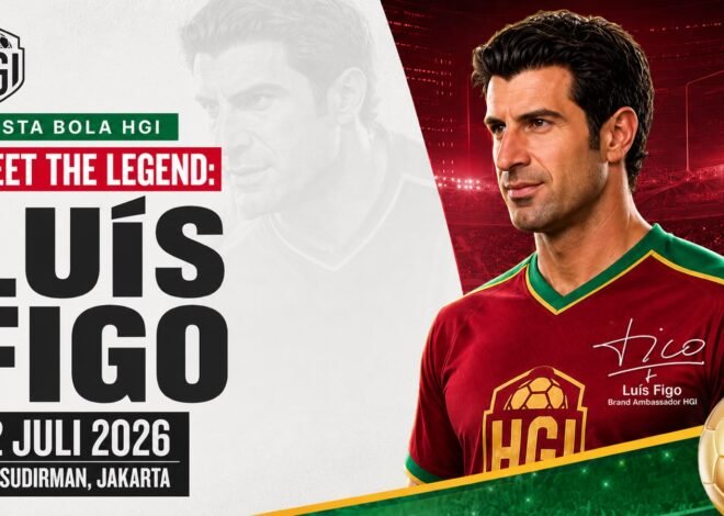 Legenda Sepak Bola Luís Figo Bakal Sambangi Jakarta dalam Puncak Pesta Bola HGI 2026