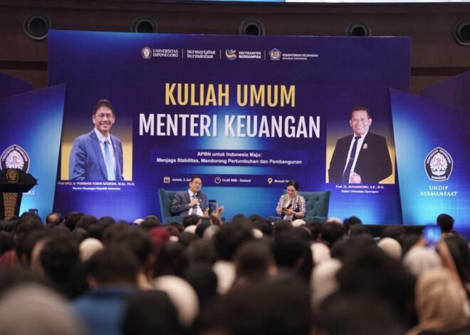 Kuliah Umum di Undip, Menkeu Purbaya Paparkan Strategi Fiskal Hadapi Tantangan Global