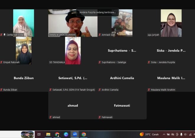 Parade Pembacaan Puisi Warnai Webinar Nasional Jendela Puspita, Antologi Dengan Kata Kurekat Makna Resmi Diluncurkan