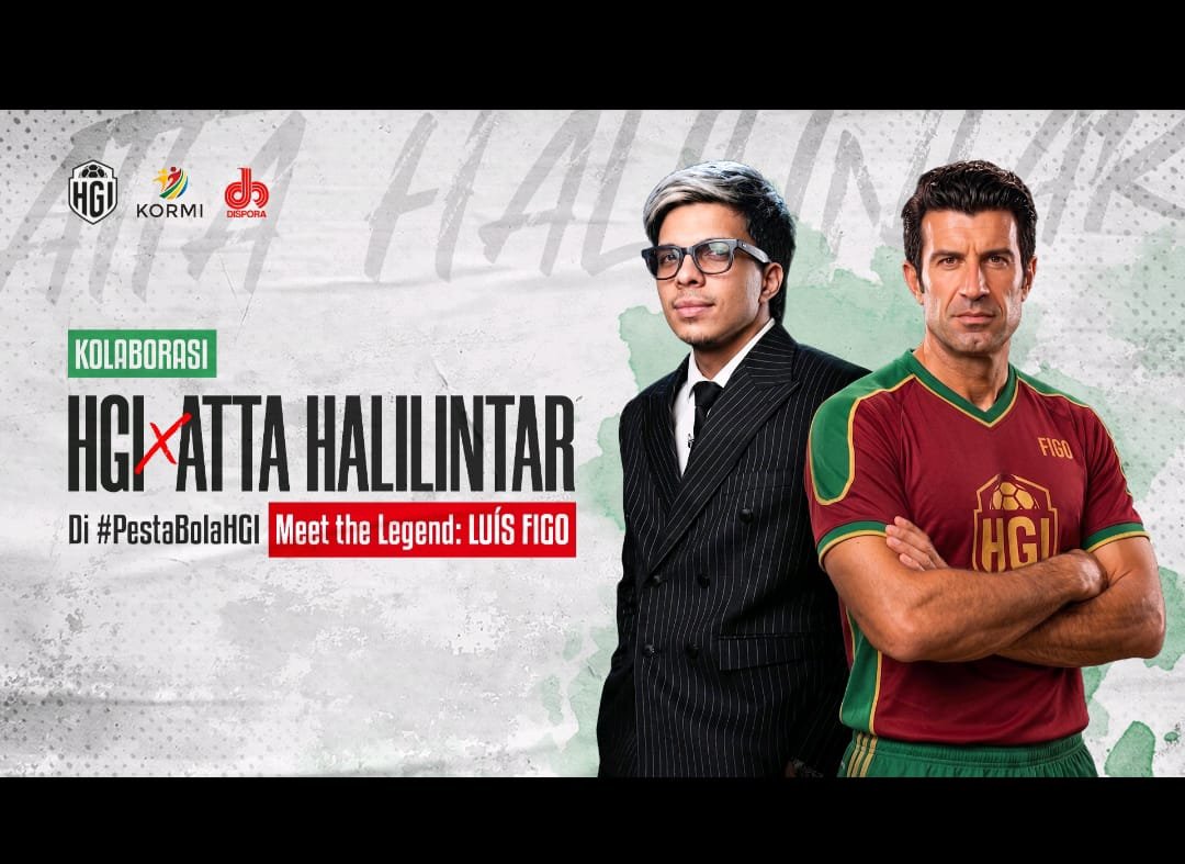 Luís Figo Sambangi Indonesia! Atta Halilintar dan HGI Siapkan Pesta Bola 2026