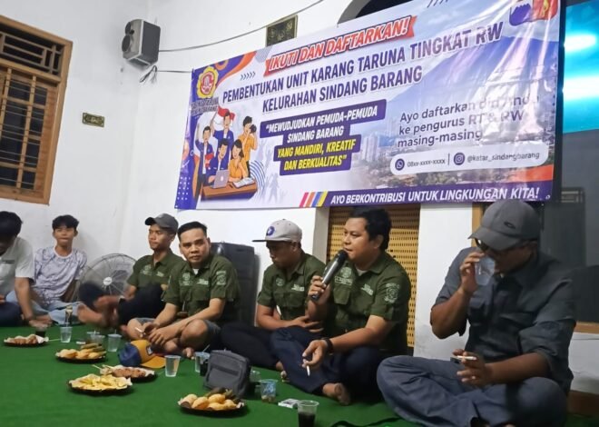 Karang Taruna Sindang Barang Perkuat Kaderisasi Pemuda Lewat Pembentukan Unit di Tingkat RW