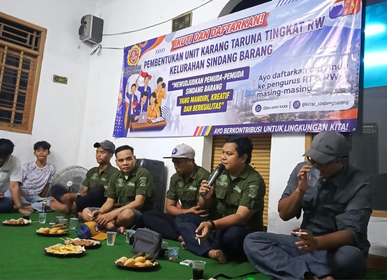 Karang Taruna Sindang Barang Perkuat Kaderisasi Pemuda Lewat Pembentukan Unit di Tingkat RW