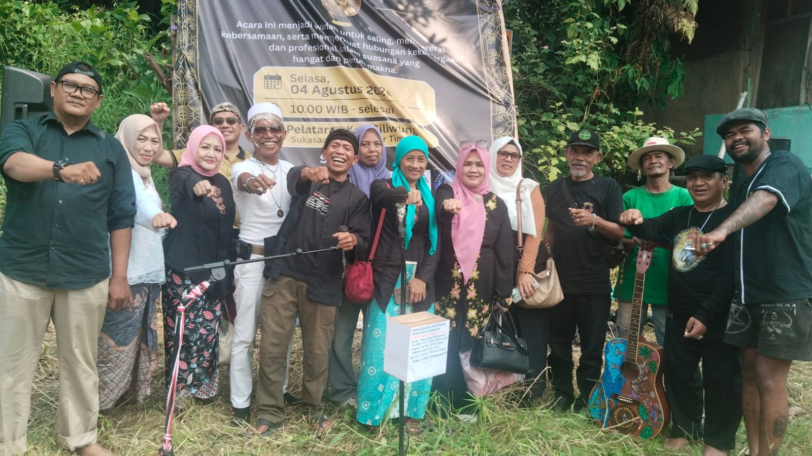 Tasyakuran Kang Tohir Podcast Perkuat Kolaborasi Komunitas Seni dan Kepedulian Sosial di Bogor