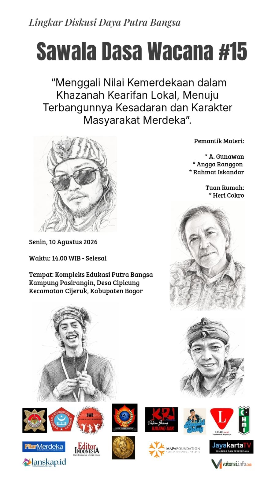 Sawala Dasa Wacana #15 Dorong Refleksi Kemerdekaan Lewat Kearifan Lokal Sunda