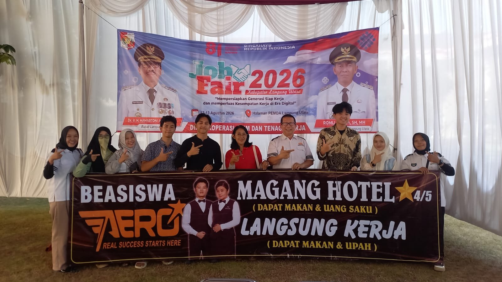 Job Fair Lampung Utara 2026, Aero Astra Akademia Buka Akses Karier dan Beasiswa Hospitality bagi Anak Muda