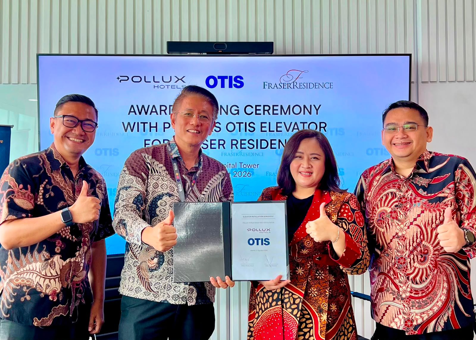 Fraser Residence Gandeng OTIS, Infrastruktur Elevator Disiapkan dengan Teknologi Digital