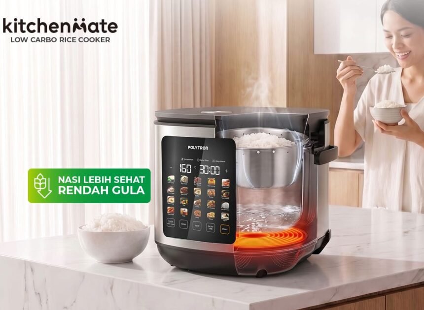 Polytron Masuk ke Segmen Perangkat Dapur Sehat melalui Digital Low Carbo Rice Cooker