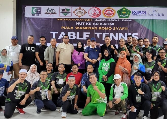 PTM GNR Juara Turnamen Tenis Meja Piala Romo Syafi’i, 29 Regu Ikut Bertanding