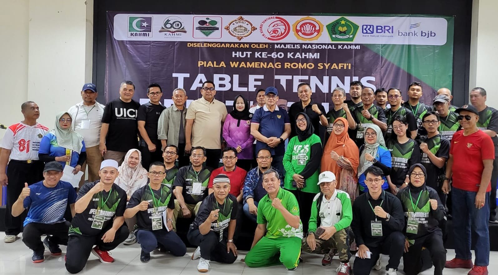 PTM GNR Juara Turnamen Tenis Meja Piala Romo Syafi’i, 29 Regu Ikut Bertanding