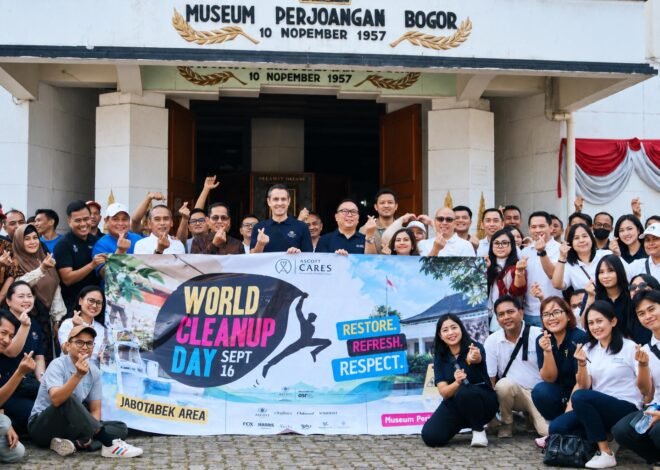 Rawat Ruang Bersejarah, Ascott Regional Jabotabek Gelar Aksi Bersih di Bogor