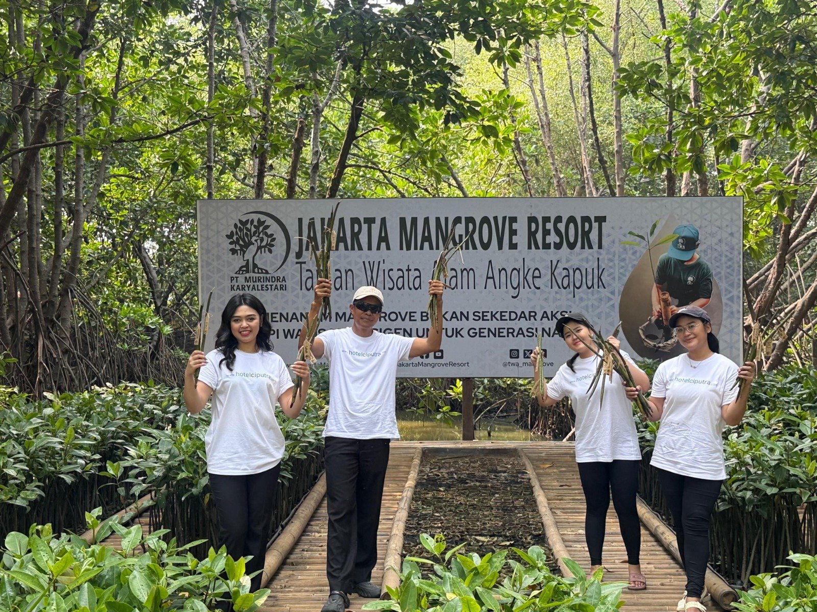 HUT ke-33, Hotel Ciputra Jakarta Tanam 33 Mangrove di TWA Angke Kapuk