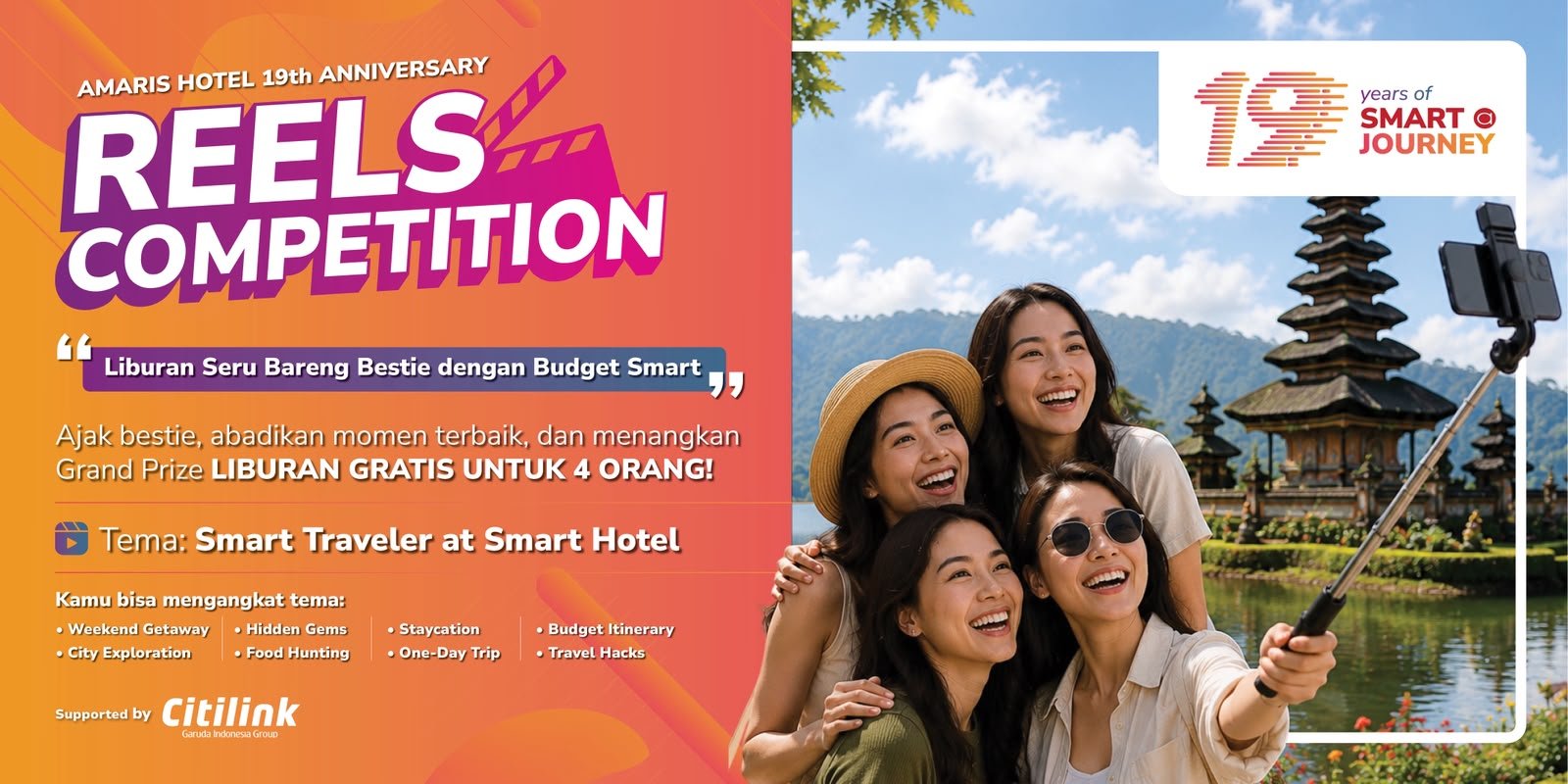 Amaris Hotel Ajak Traveler Berbagi Inspirasi Liburan lewat Reels Competition